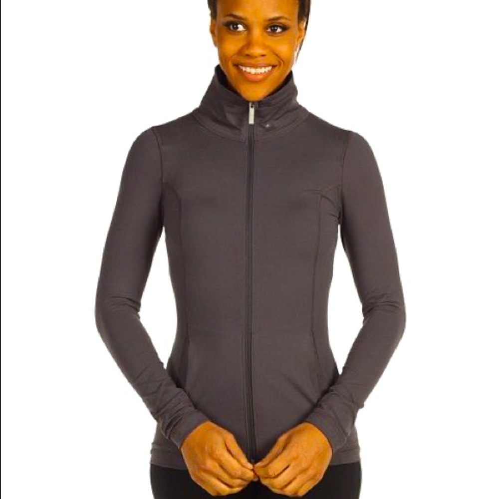 EUC Women’s Under Armour UA Perfect Jacket in Metallic Pewter Gray Size Medium